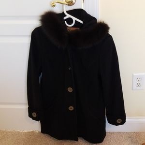 Sachi Collection wool pea coat - Petite-Small